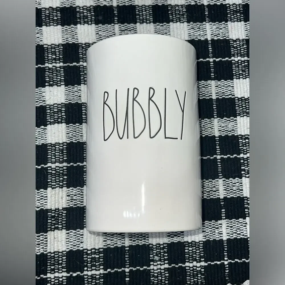 UEC RAE DUNN BUBBLY PRINT CHAMPAGNE HOLDER FOR PARTIES WEDDINGS CELEBRATIONS